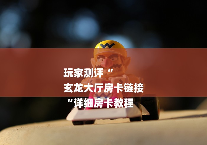 玩家测评“
玄龙大厅房卡链接
“详细房卡教程