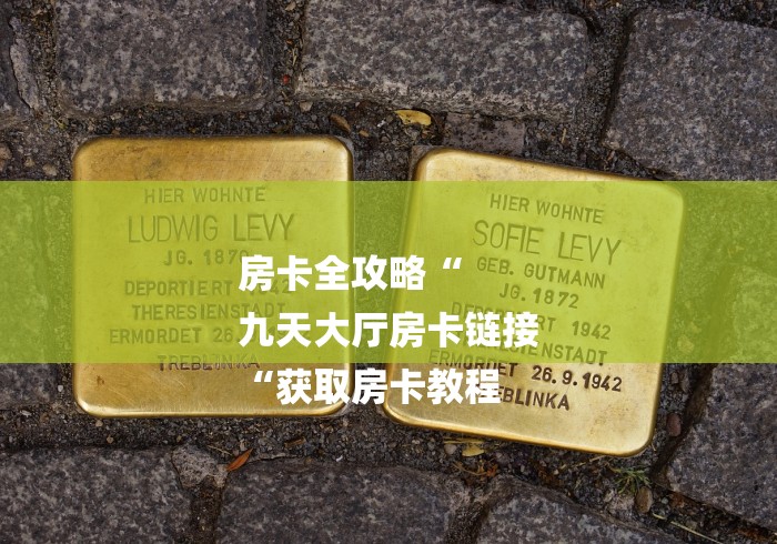 房卡全攻略“
九天大厅房卡链接
“获取房卡教程
