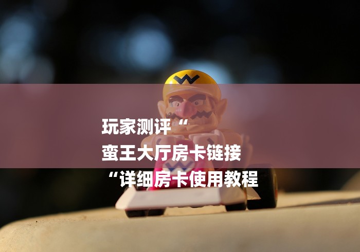 玩家测评“
蛮王大厅房卡链接
“详细房卡使用教程