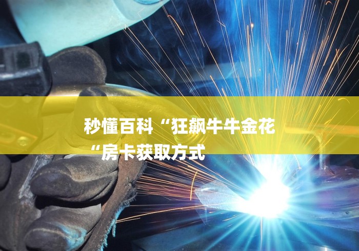 秒懂百科“狂飙牛牛金花
“房卡获取方式