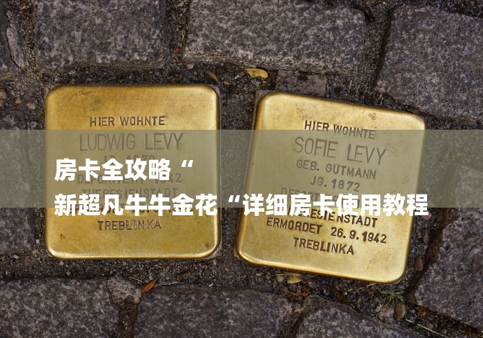 房卡全攻略“
新超凡牛牛金花“详细房卡使用教程