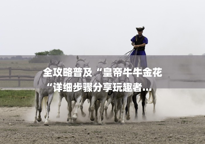 全攻略普及“皇帝牛牛金花
“详细步骤分享玩趣者...