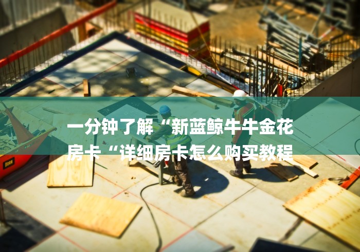 一分钟了解“新蓝鲸牛牛金花
房卡“详细房卡怎么购买教程