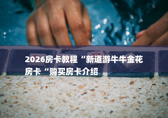 2026房卡教程“新道游牛牛金花
房卡“购买房卡介绍